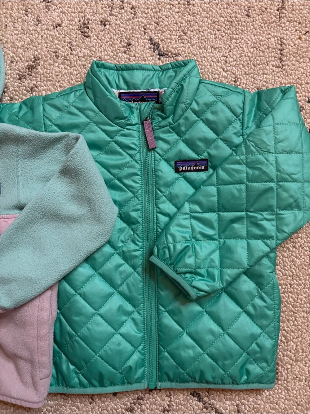 Patagonia fleece jacket and puffer (3T) EUC